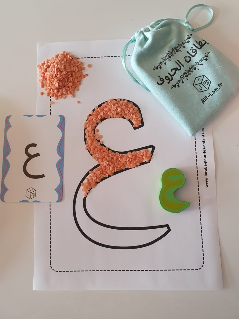 activité lettre décoration sans collage